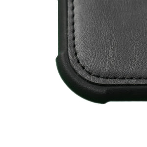 Closeup of reinforced corner of TILT laptop-stand case