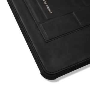 PU leather Macbook Air case featuring a built-in stand