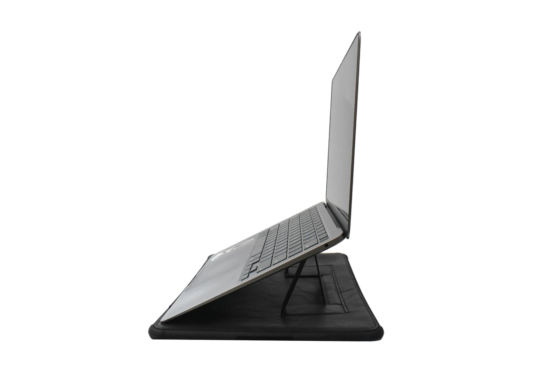 MacBook Air on TILT laptop case with built-in stand