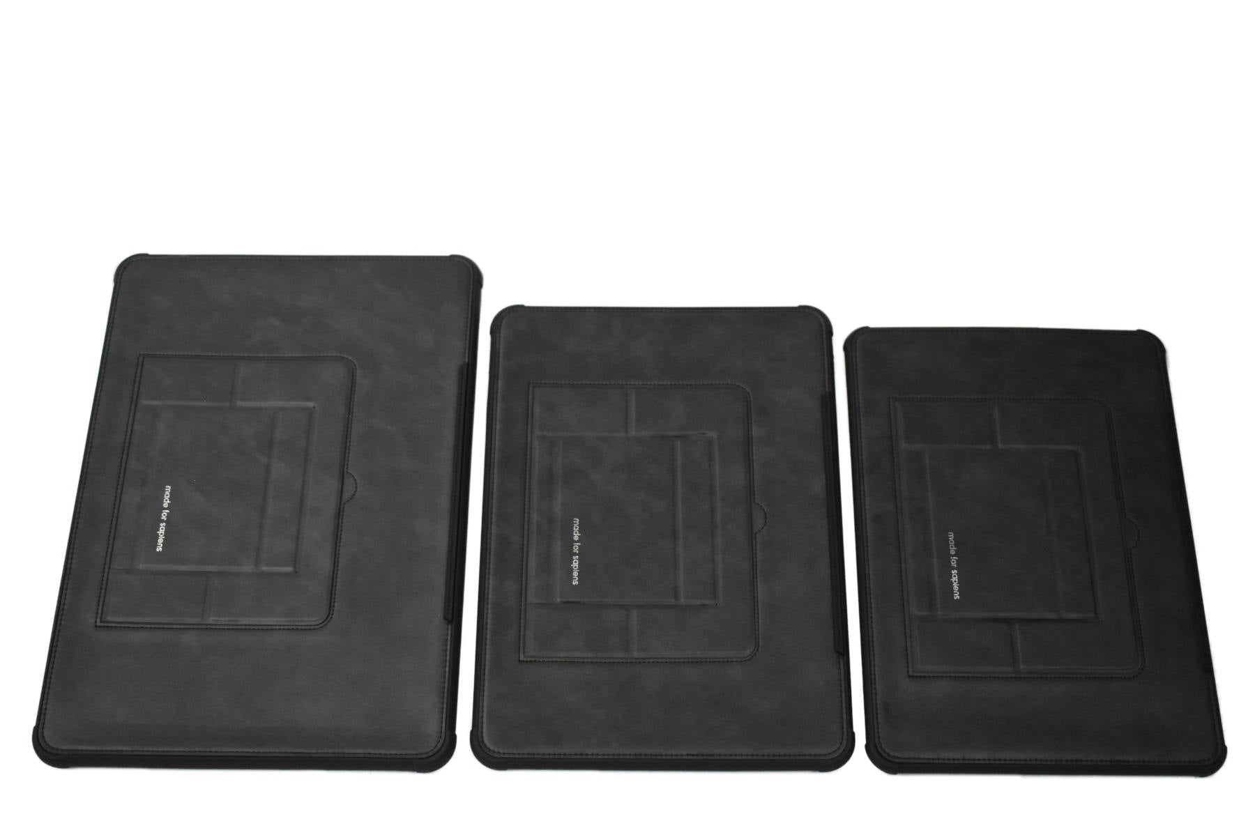 13", 14" and 16" TILT laptop cases side by side